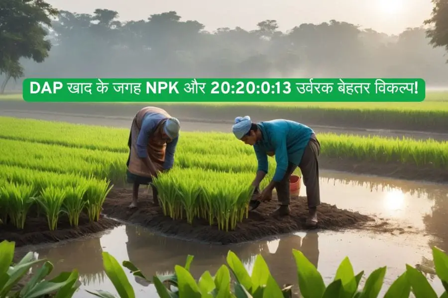 DAP खाद के जगह NPK और 20:20:0:13 उर्वरक बेहतर विकल्प! 1 NPK and 2020013 fertilizers are better options instead of DAP fertilizer!